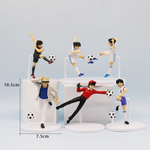 Set 6 Figuras Captain Tsubasa Oliver y Benji 10.5cm Aprox
