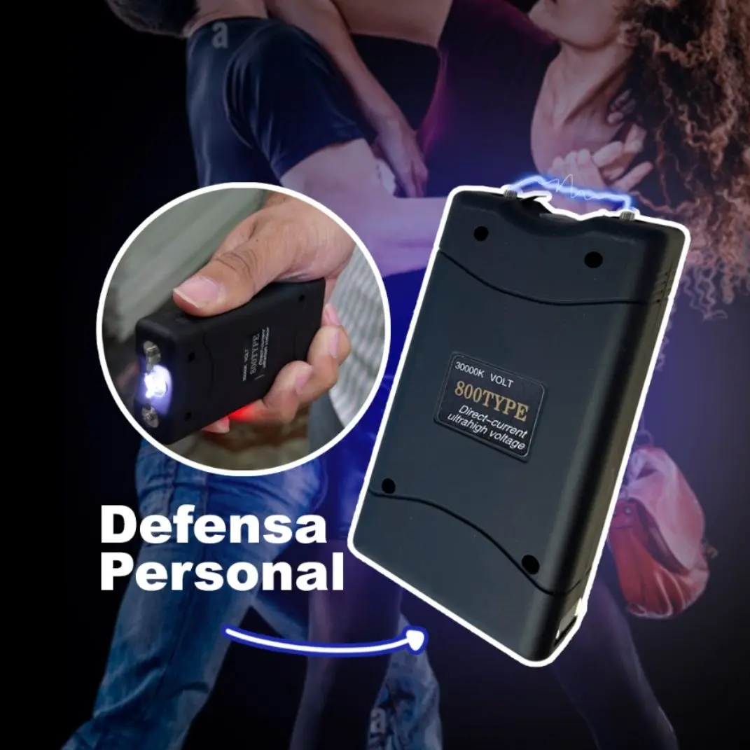 Paralizador de defensa personal con linterna LED