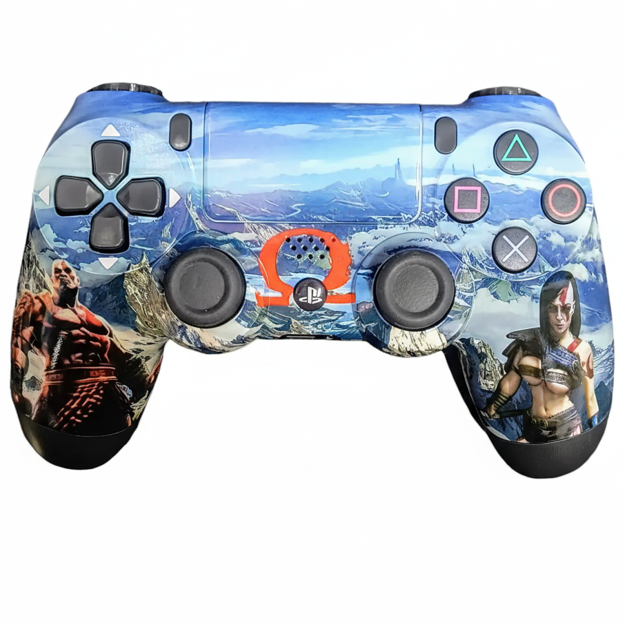 Control PS4 Wireless DualShock 4 Edición God of War Kratos Azul