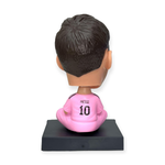Bobblehead Messi Inter Miami con Soporte para Celular de Auto