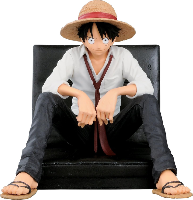 Figura Monkey D. Luffy Sentado 11cm Aprox