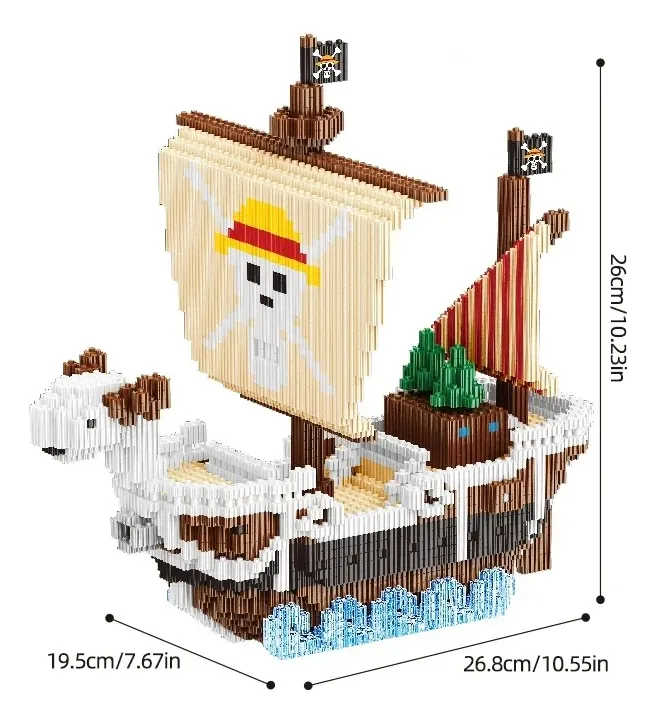 Going Merry Bloques One Piece 2250 Piezas 26cm Aprox