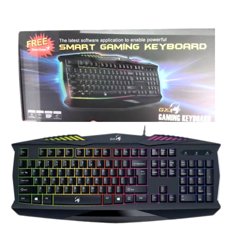 Teclado Gaming Genius GX Smart RGB Retroiluminado Con Cable