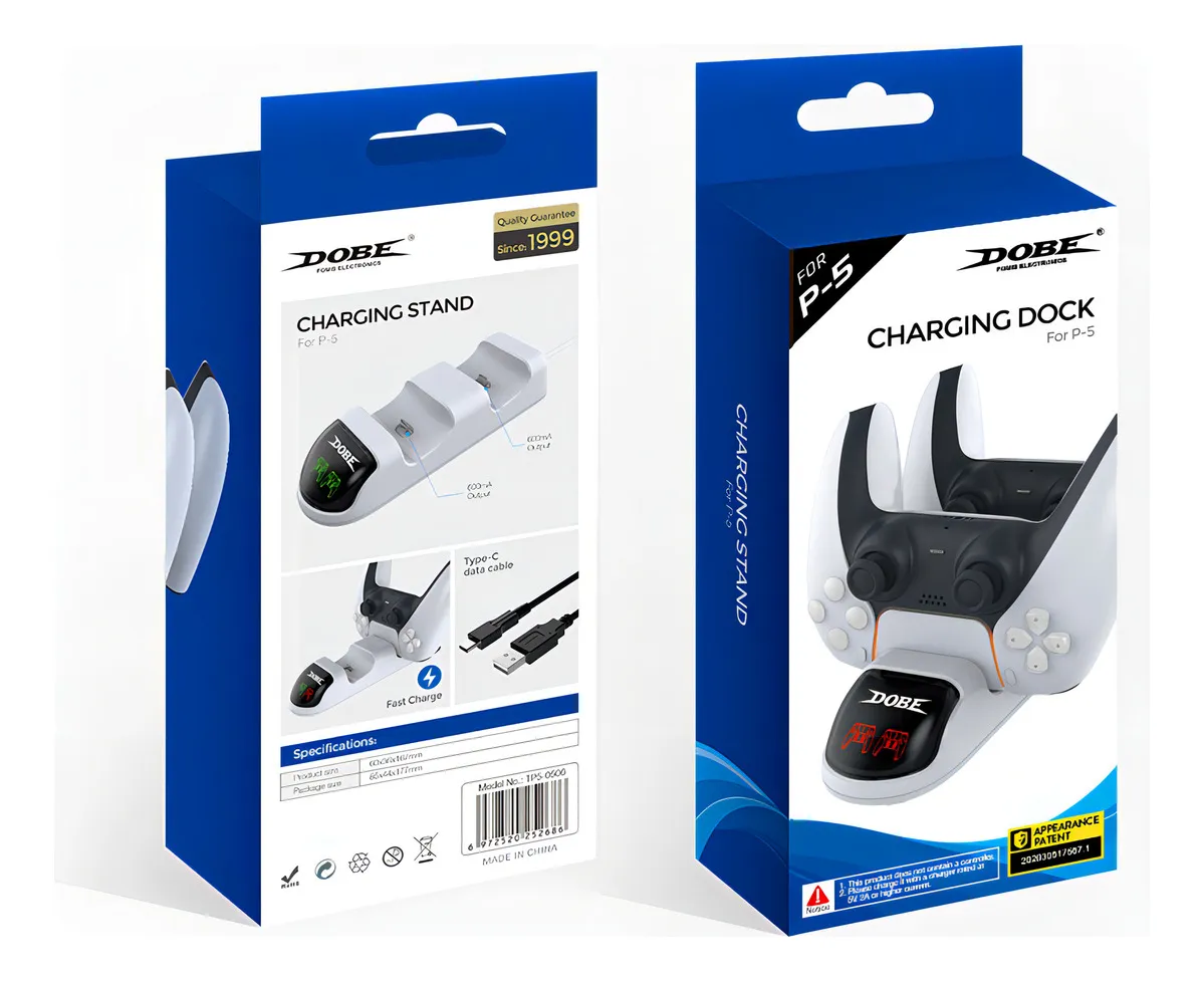 Base de Carga DOBE para PS5 - Charging Dock Dual