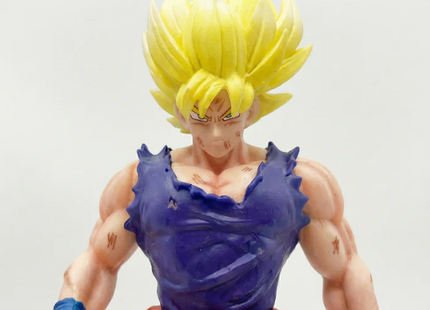 Figura Goku Super Saiyan 23cm Aprox | Gi Azul Batalla con Base