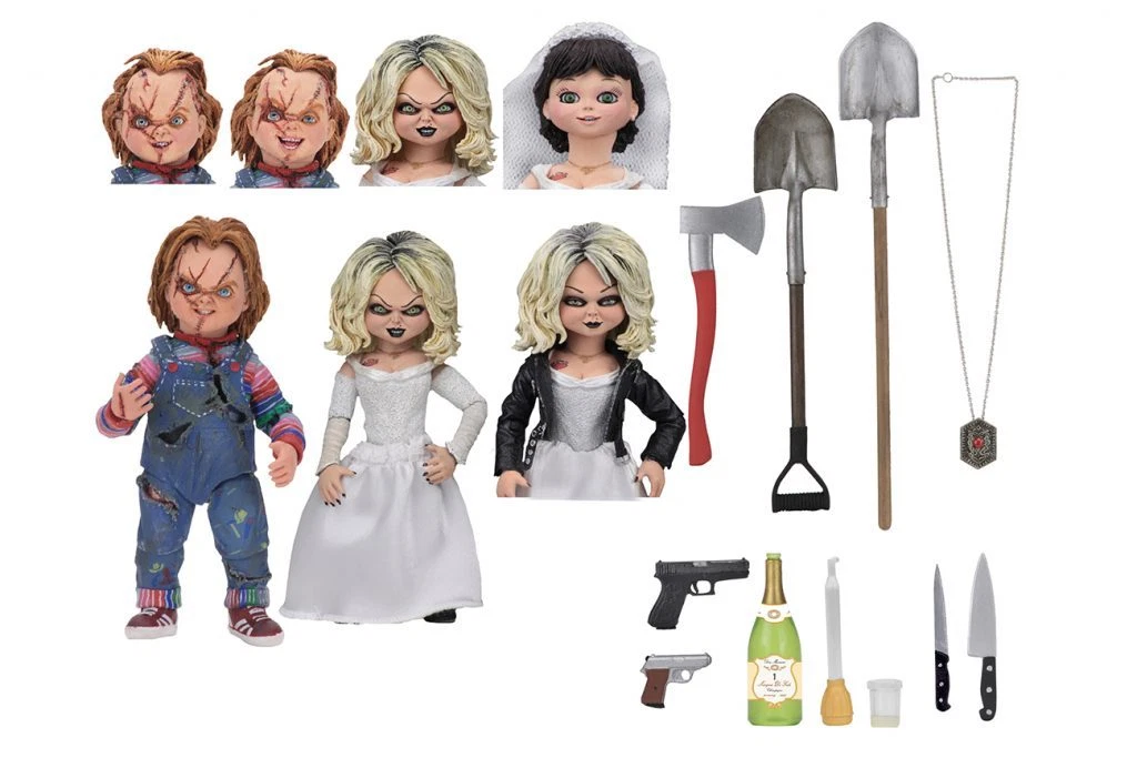 Set Figuras Chucky y Tiffany 10cm - Bride of Chucky NECA