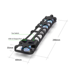 Ventilador 5 Turbinas LED Azul con Puerto USB 3.0 para PS5 Slim 29cm Aprox