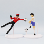 Set 6 Figuras Captain Tsubasa Oliver y Benji 10.5cm Aprox