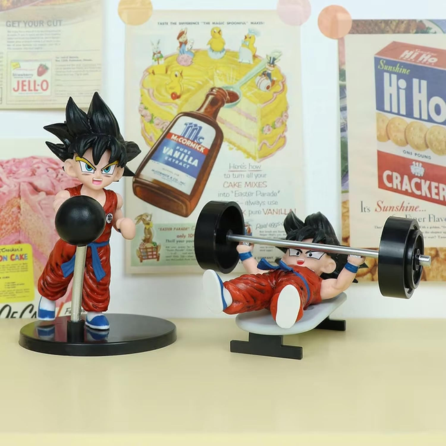 Figura Goku Niño Set x5 Poses Gym Dragon Ball 12.5cm Aprox
