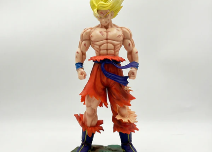 Figura Goku Super Saiyan 23cm Aprox | Gi Rojo Batalla con Base