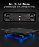 Base Notebook Cooler Murago M8 con Doble Ventilador 140mm