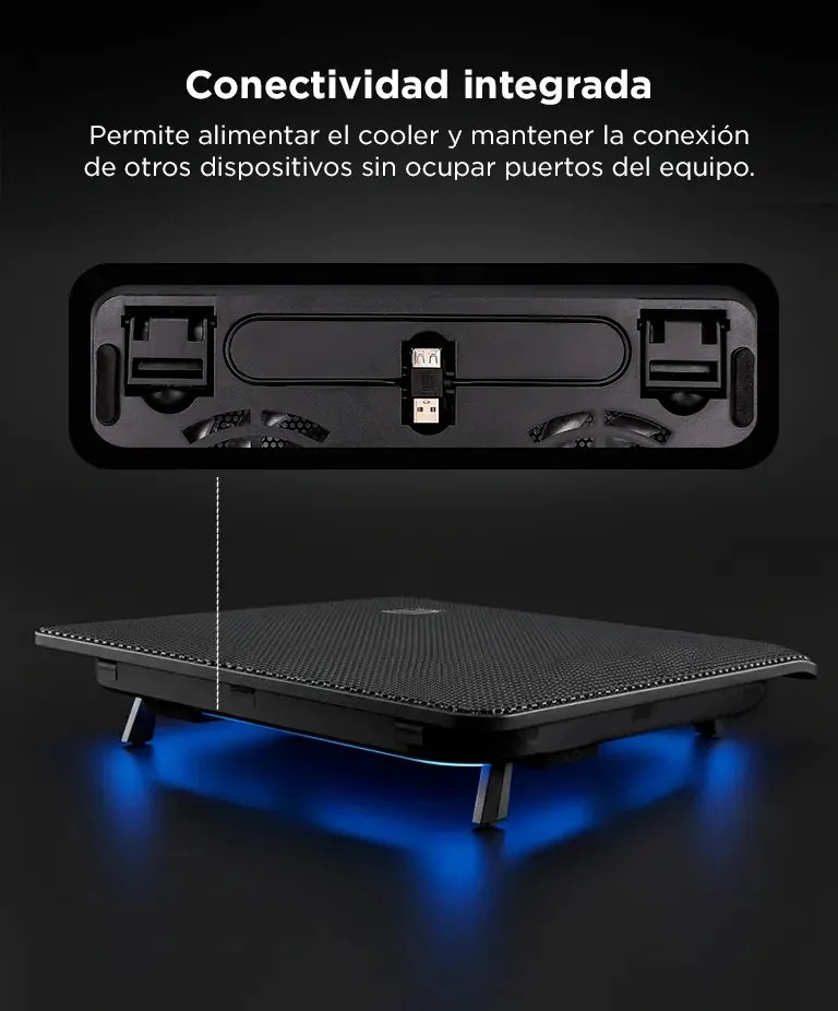 Base Notebook Cooler Murago M8 con Doble Ventilador 140mm