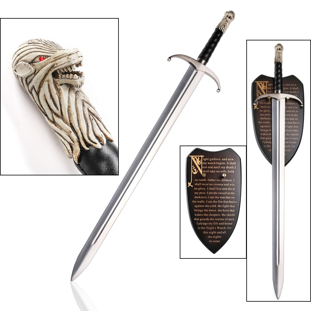 Espada Game of Thrones Night's Watch 107cm - Juramento Guardia Nocturna