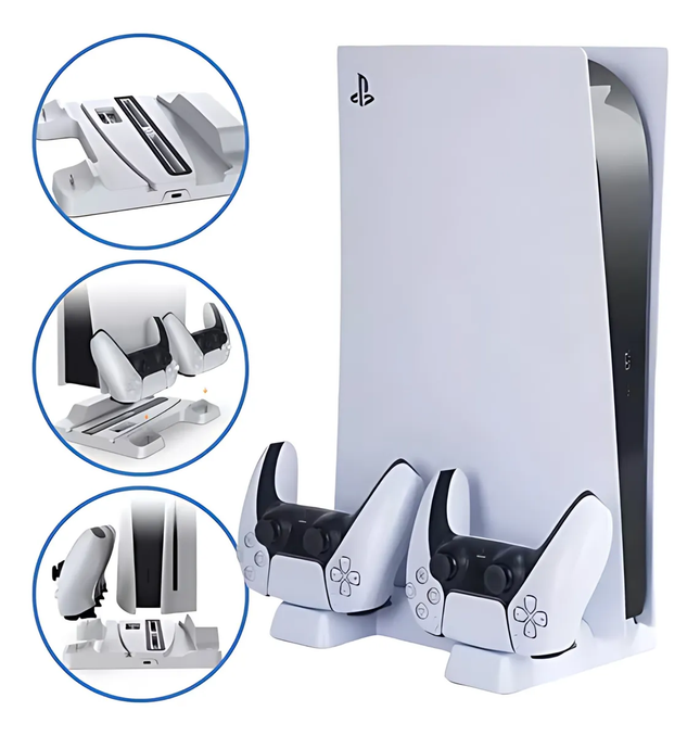 Stand Multifuncional con Carga Dual para PS5 DOBE 20cm Aprox