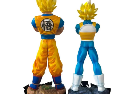 Set Figuras Goku y Vegeta Super Saiyan 29cm Aprox