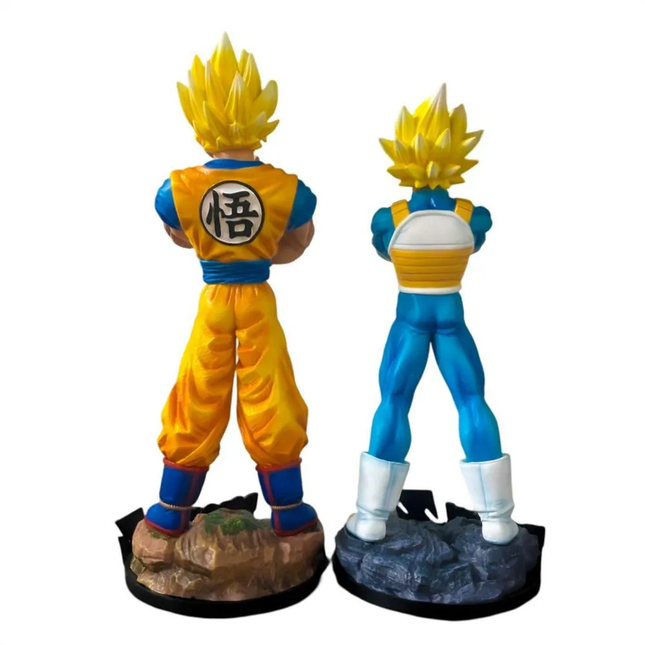 Set Figuras Goku y Vegeta Super Saiyan 29cm Aprox