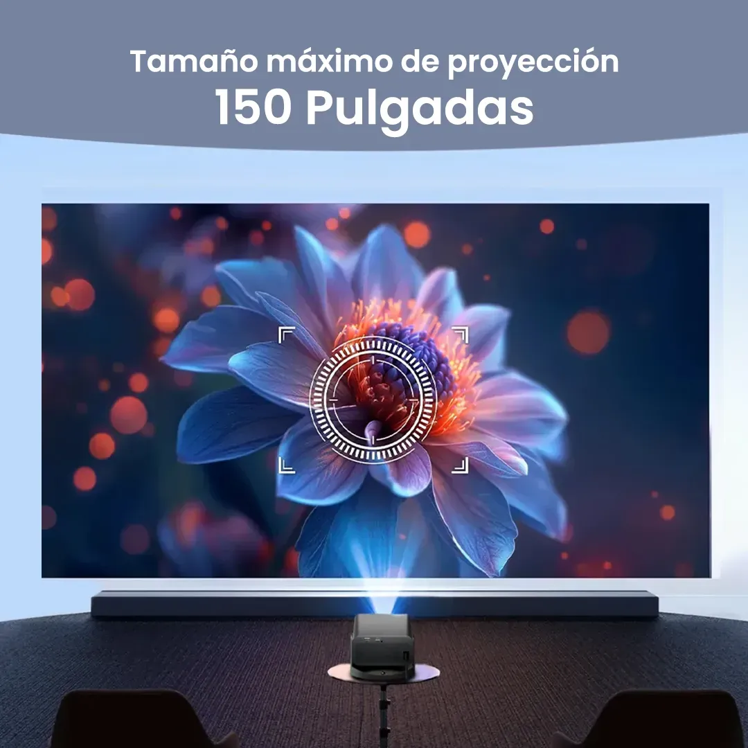 Proyector Portátil V18 - Dimensiones 16.5x12.5x9cm