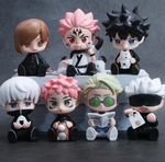 Set 7 Figuras Chibi Jujutsu Kaisen 8cm Aprox