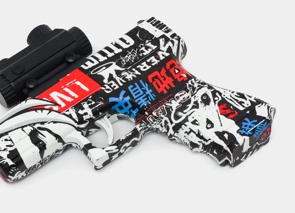 Pistola Airsoft P18C Graffiti con Silenciador Balines 6mm