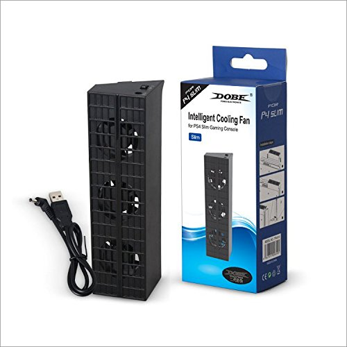 Ventilador Inteligente con 3 Turbinas USB para PS4 Slim DOBE 20cm Aprox