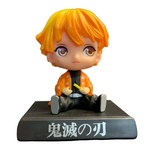 Bobblehead Zenitsu Agatsuma con Soporte para Celular de Auto - Demon Slayer