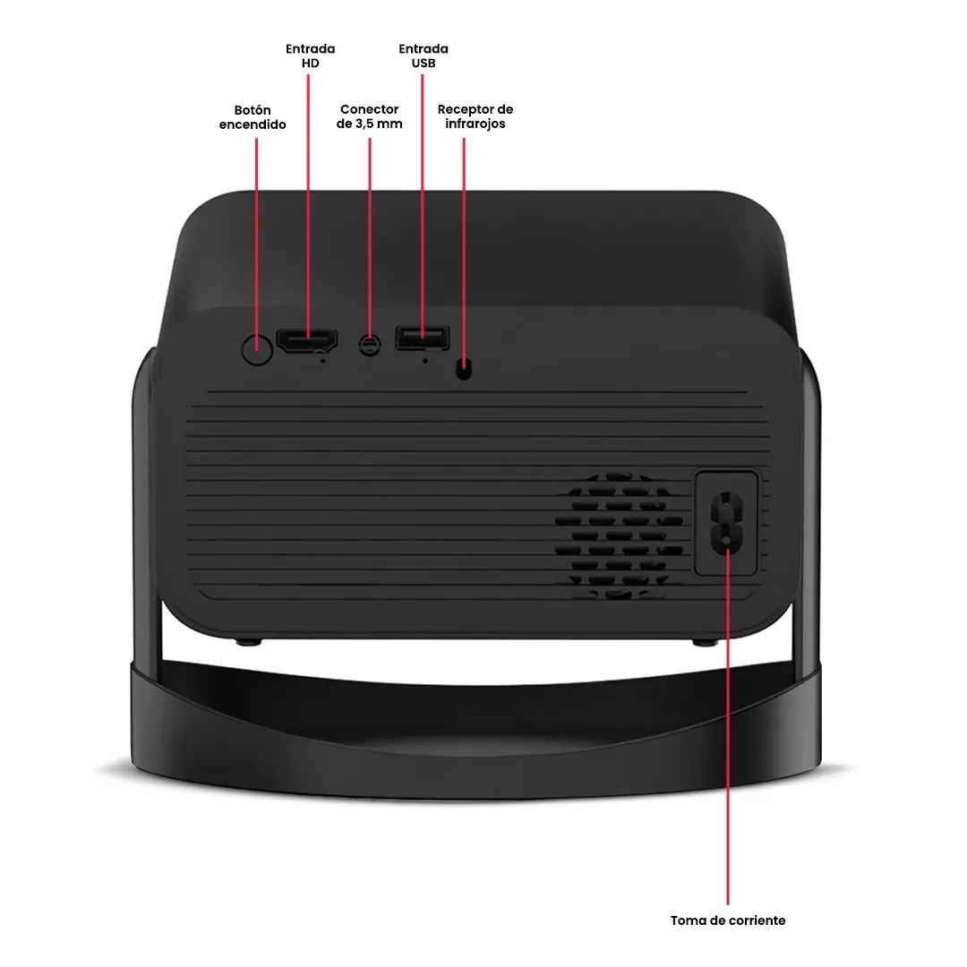 Proyector Portátil V18 - Vista adicional