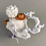 Figura Monkey D. Luffy Gear 5 One Piece 15cm Aprox