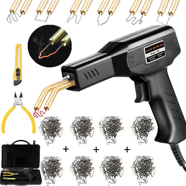 Kit Soldador de Plástico 50W - 800 Grapas Calientes