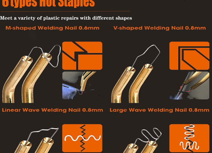 Kit Soldador de Plástico 50W - 800 Grapas Calientes