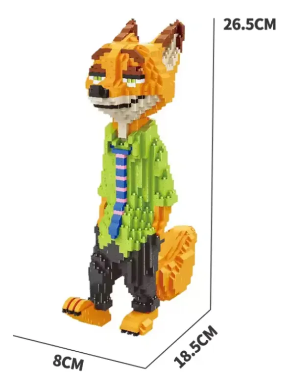 Bloques de Construcción Nick Wilde Zootopia 26.5cm Aprox