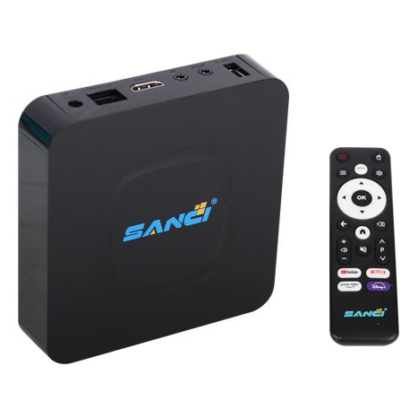 TV Box SANCI Android 4K Ultra HD con Control Remoto y App MAGIS TV