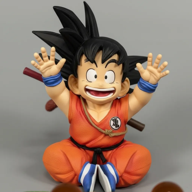 Figura Goku Niño con las 7 Esferas del Dragón Dragon Ball 10cm Aprox