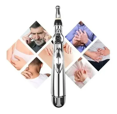 Lápiz de Acupuntura Electrónico 3 en 1 para Terapia de Masaje 18cm Aprox