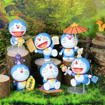 Set 6 Figuras Doraemon Coleccionables 10cm Aprox