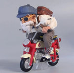 Figura Maestro Roshi en Moto Dragon Ball 10cm Aprox