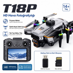 Dron T18P gris con control con pantalla