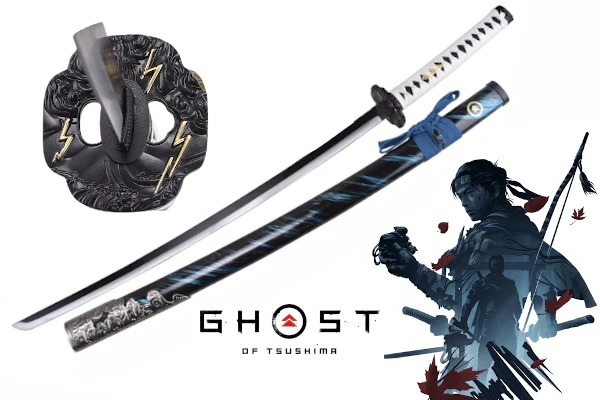 Katana Ghost of Tsushima 104cm Aprox - Espada Samurái con Funda