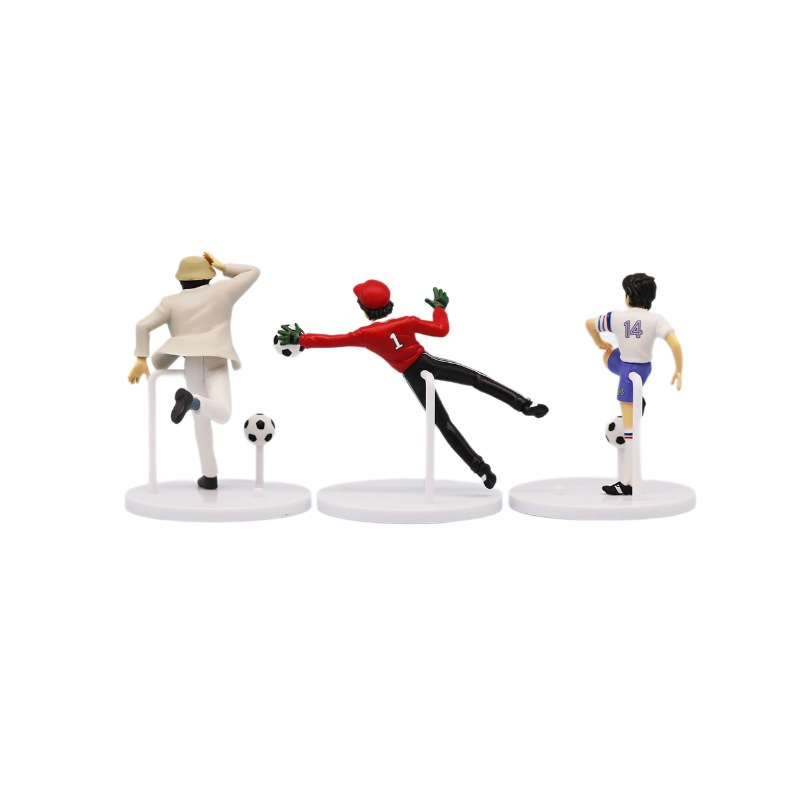 Set 6 Figuras Captain Tsubasa Oliver y Benji 10.5cm Aprox