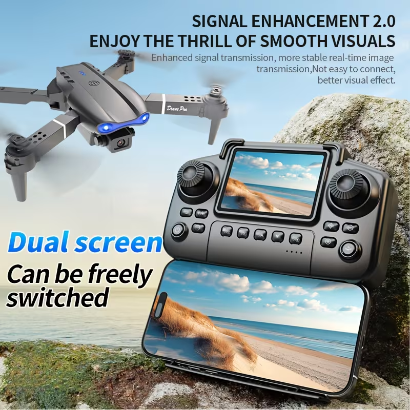 Dron Inteligente E99 con Pantalla