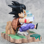 Figura Goku y Krilin Repartiendo Leche Dragon Ball 18cm Aprox