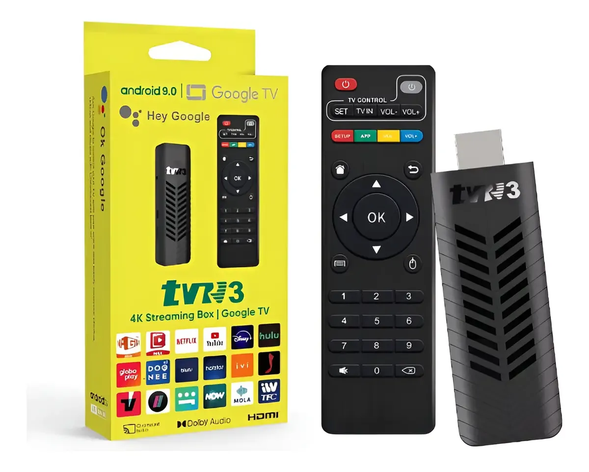 TV Stick TVR3 S Streaming Smart TV 1080p