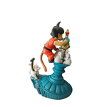 Figura Goku Niño Invocando a Shenlong Diorama 12cm Aprox