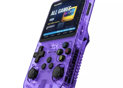 Consola de Juegos Portátil R36S Quad-Core 1.5 GHz Lila