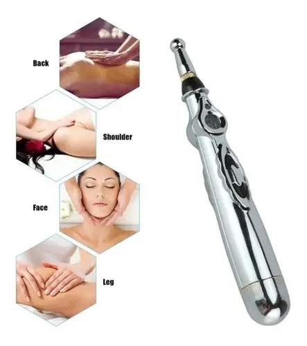 Lápiz de Acupuntura Electrónico 3 en 1 para Terapia de Masaje 18cm Aprox