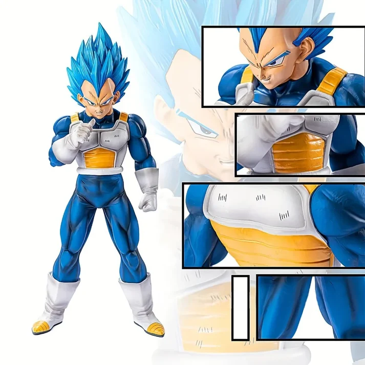 Figura Vegeta Super Saiyan Blue con Armadura 30cm Aprox