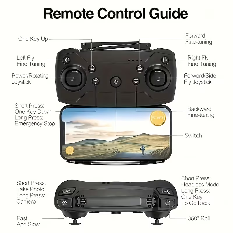 Drone E88Pro con 2 Cámaras Negro