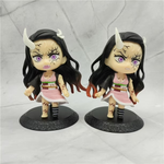 Set 10 Figuras Chibi Demon Slayer Kimetsu no Yaiba 10cm Aprox