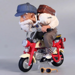 Figura Maestro Roshi en Moto Dragon Ball 10cm Aprox