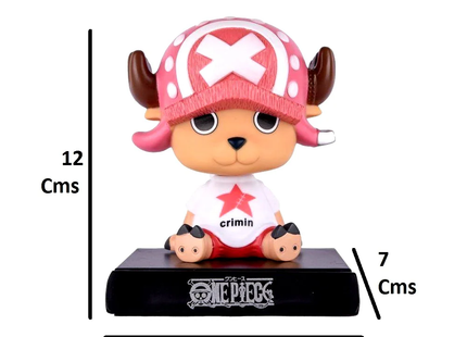 Bobblehead Chopper 12cm Aprox con Soporte para Celular de Auto - One Piece