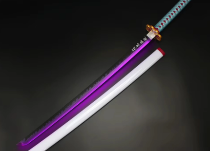 Katana Mitsuri Kanroji Demon Slayer 100cm Aprox con Luz LED Recargable